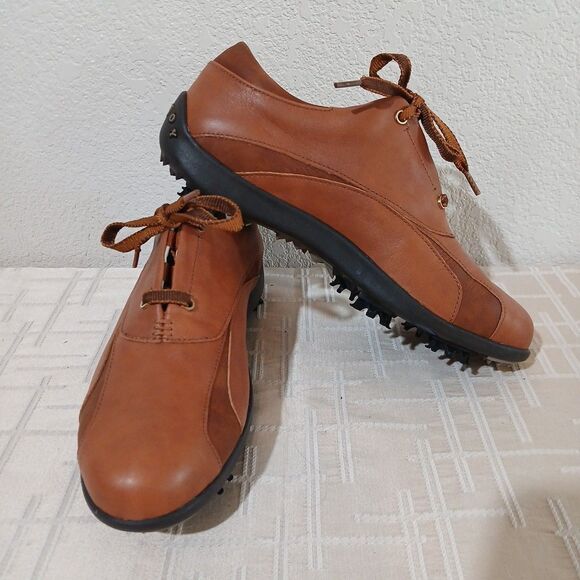 FootJoy Womens LoPro Collection 97117 Brown Leather Golf Shoes Size 7.5 - Picture 1 of 8